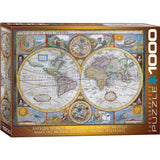 Puzzle - Eurographics - Antique World Map # 2 1000pc