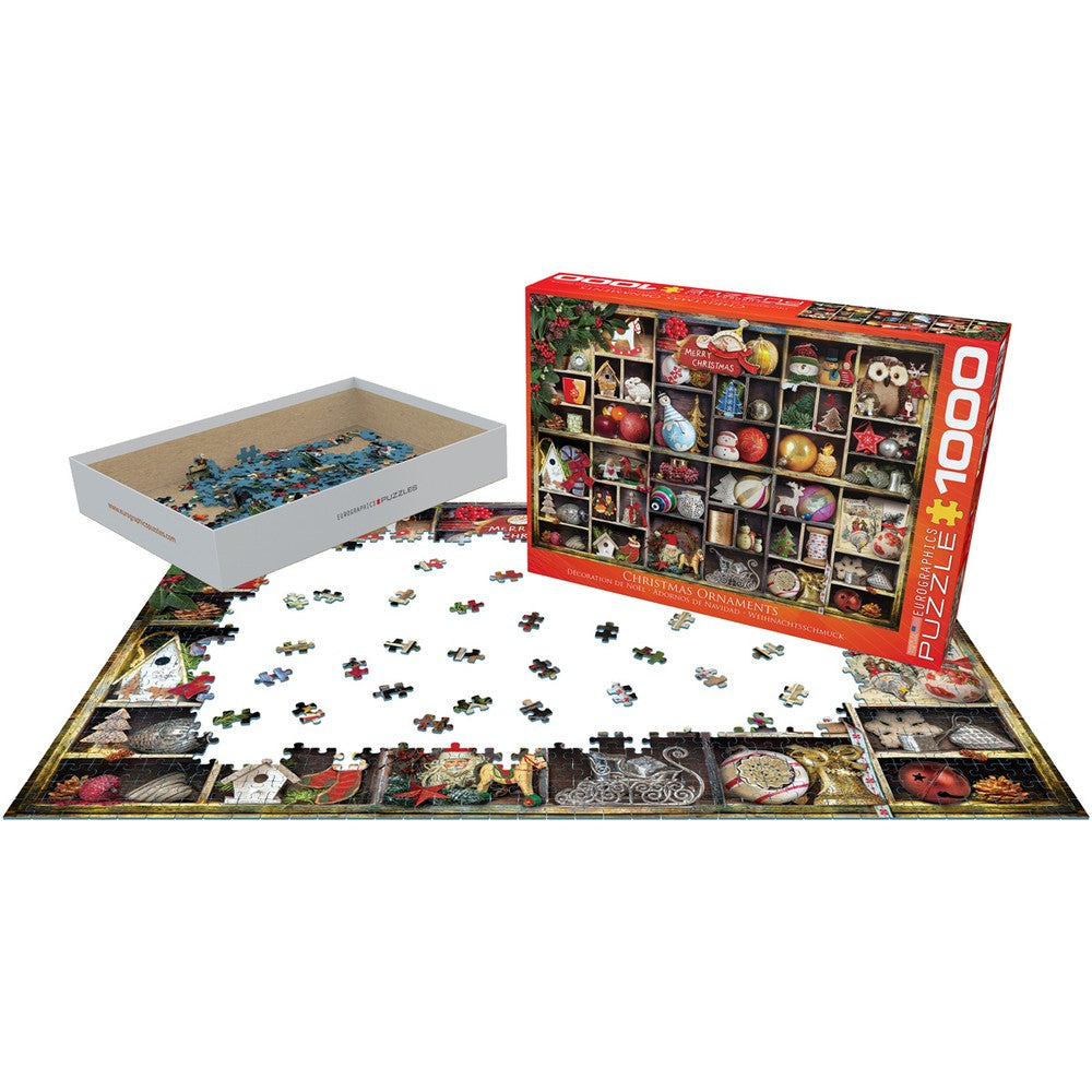 Puzzle - Eurographics - Christmas Ornaments 1000pc Eur