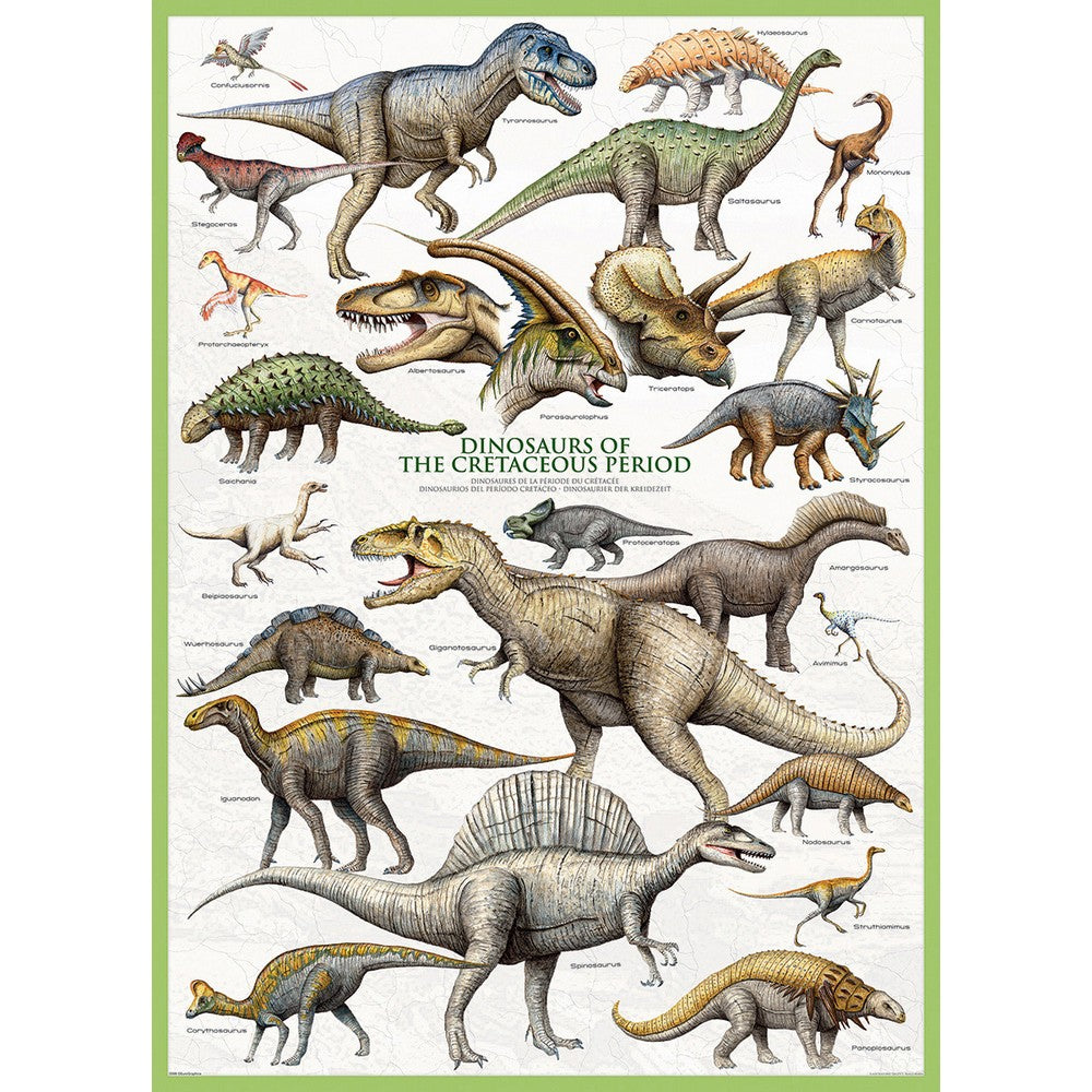Puzzle - Eurographics - Dinosaurs Cretaceous Period