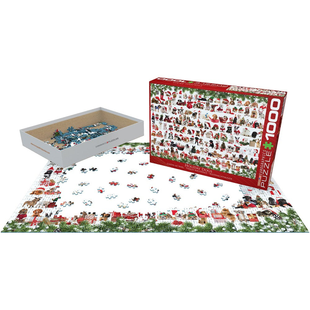 Puzzle - Eurographics - Holiday Dogs 1000pc