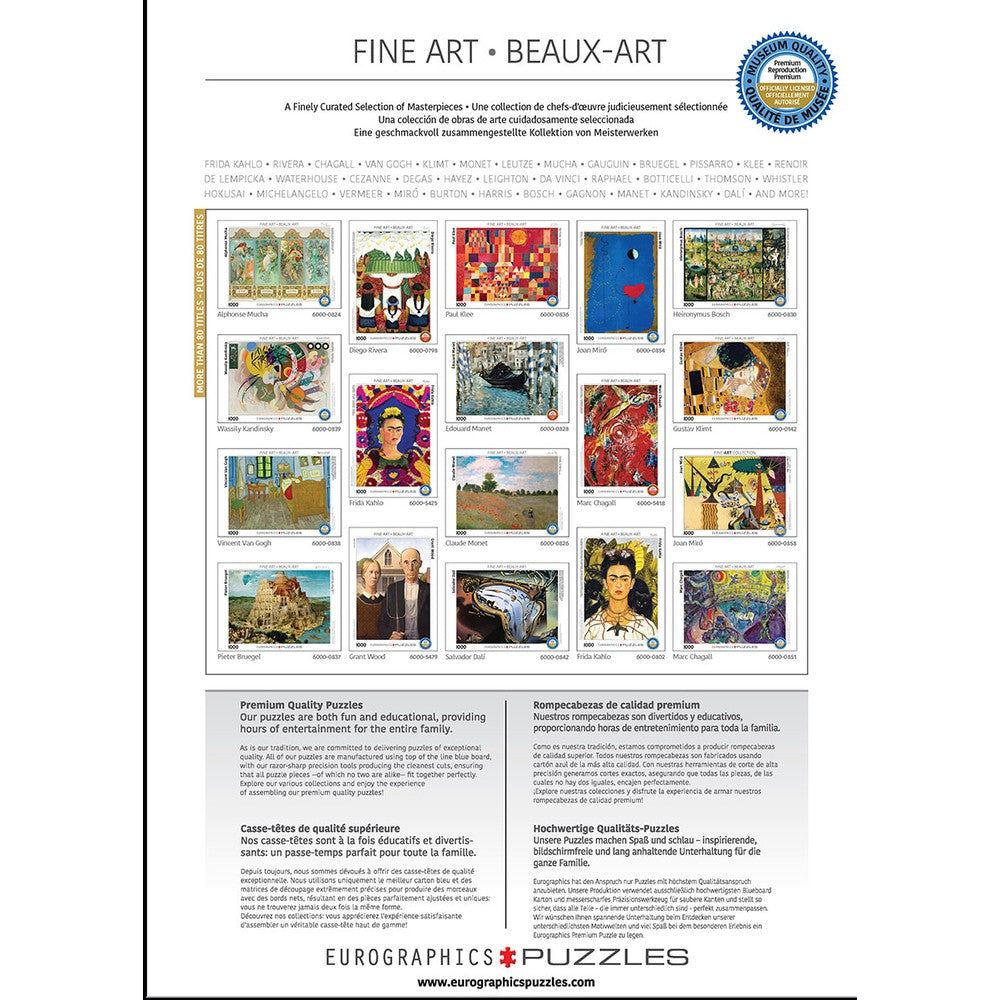 Puzzle - Eurographics - Kahlo; Self Portrait 1000