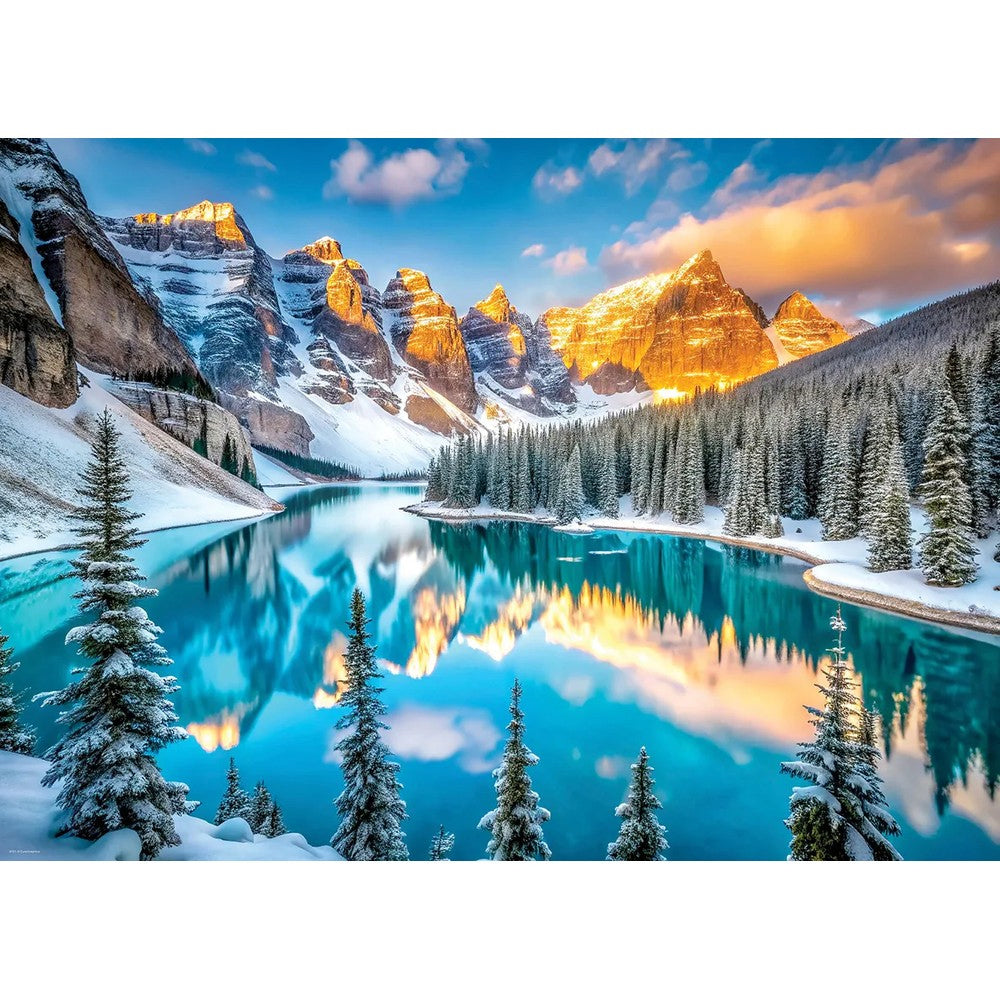Eurographics - Lake Morraine Winter 1000 Piece - Jigsaw Puzzle