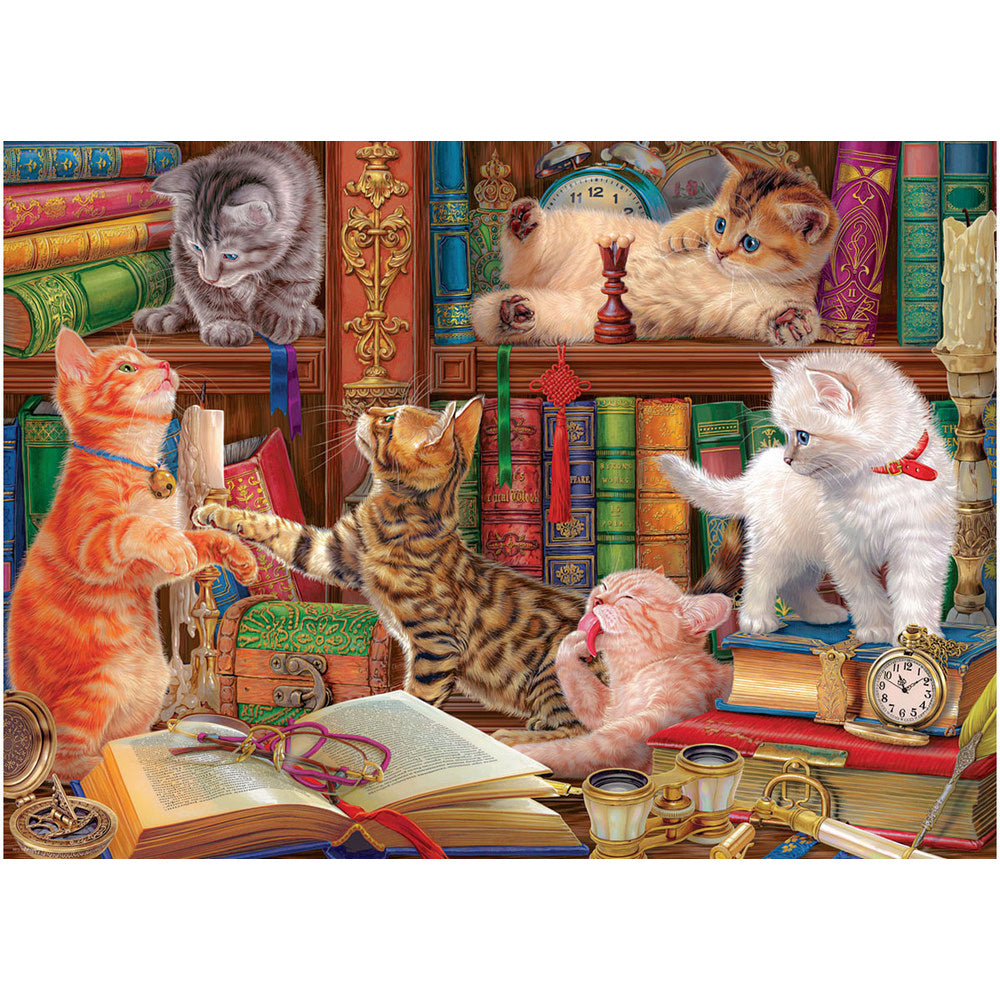Puzzle - Eurographics - Library Kittens 1000pc