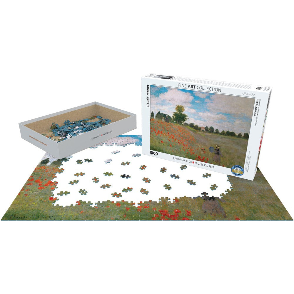 Puzzle - Eurographics - Monet; Poppy Field 1000pc