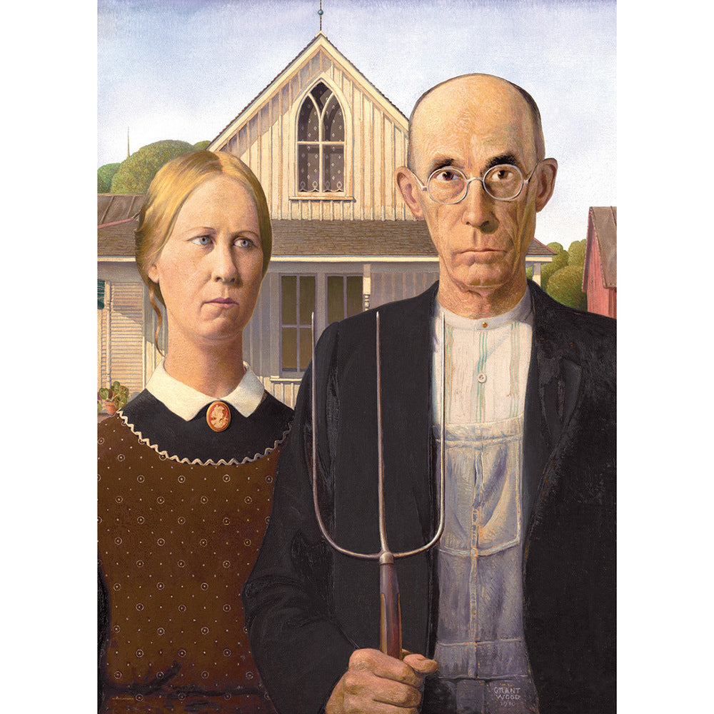 Puzzle - Eurographics - Wood; American Gothic 1000pc