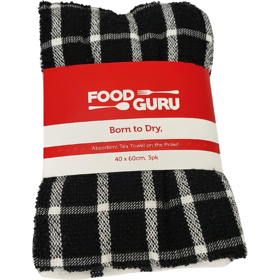 Food Guru Tea Towels  3pack
