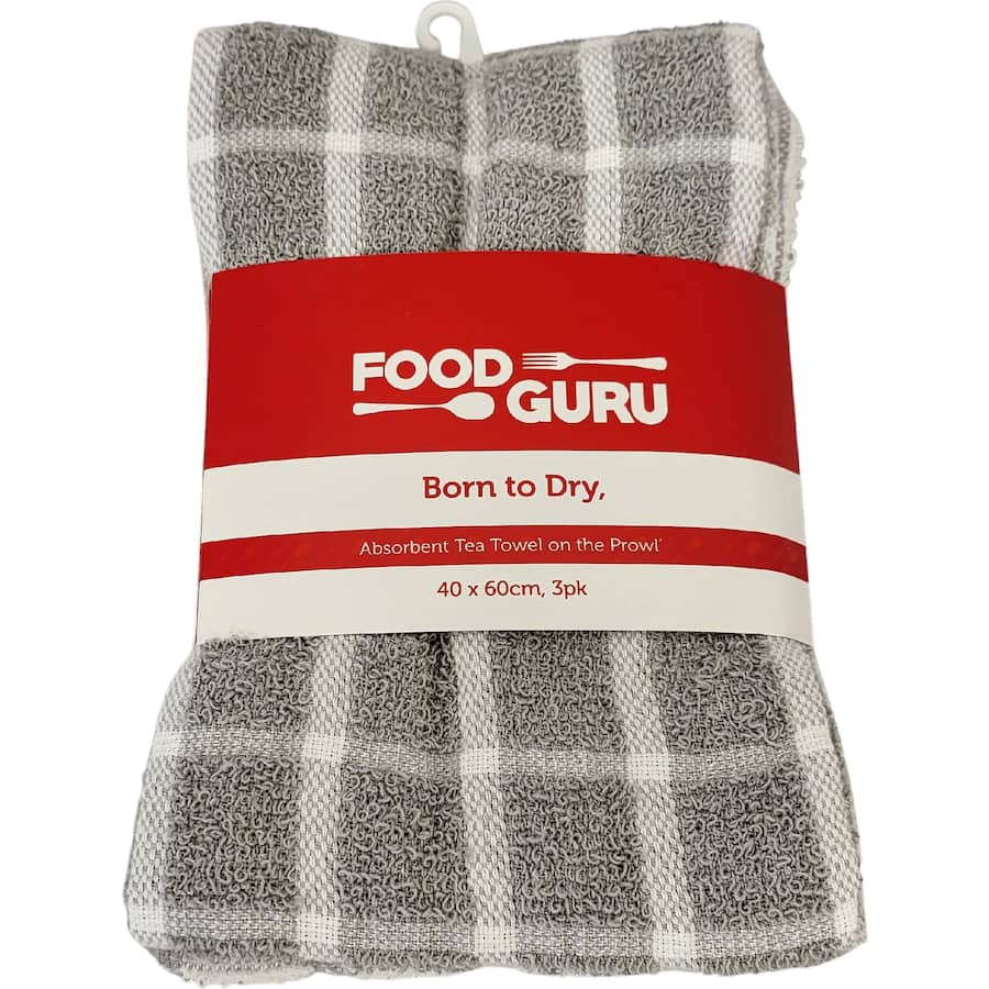 Food Guru Tea Towels  3pack