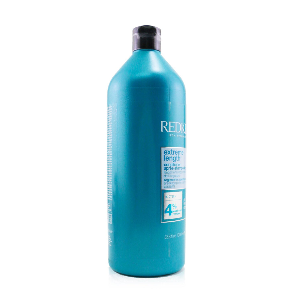 Redken Extreme Length Conditioner 1000ml, infused with Biotin and Castor Oil for long, strong, healthy hair.