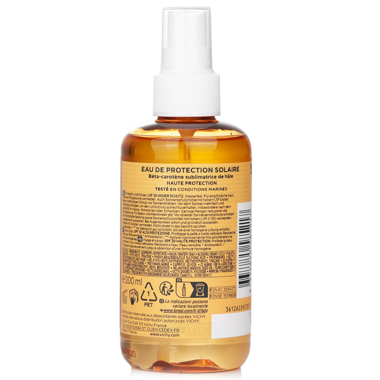 Vichy Capital Soleil Enhanced Tan Solar Protective Water Spray SPF 30 200ml/6.7o