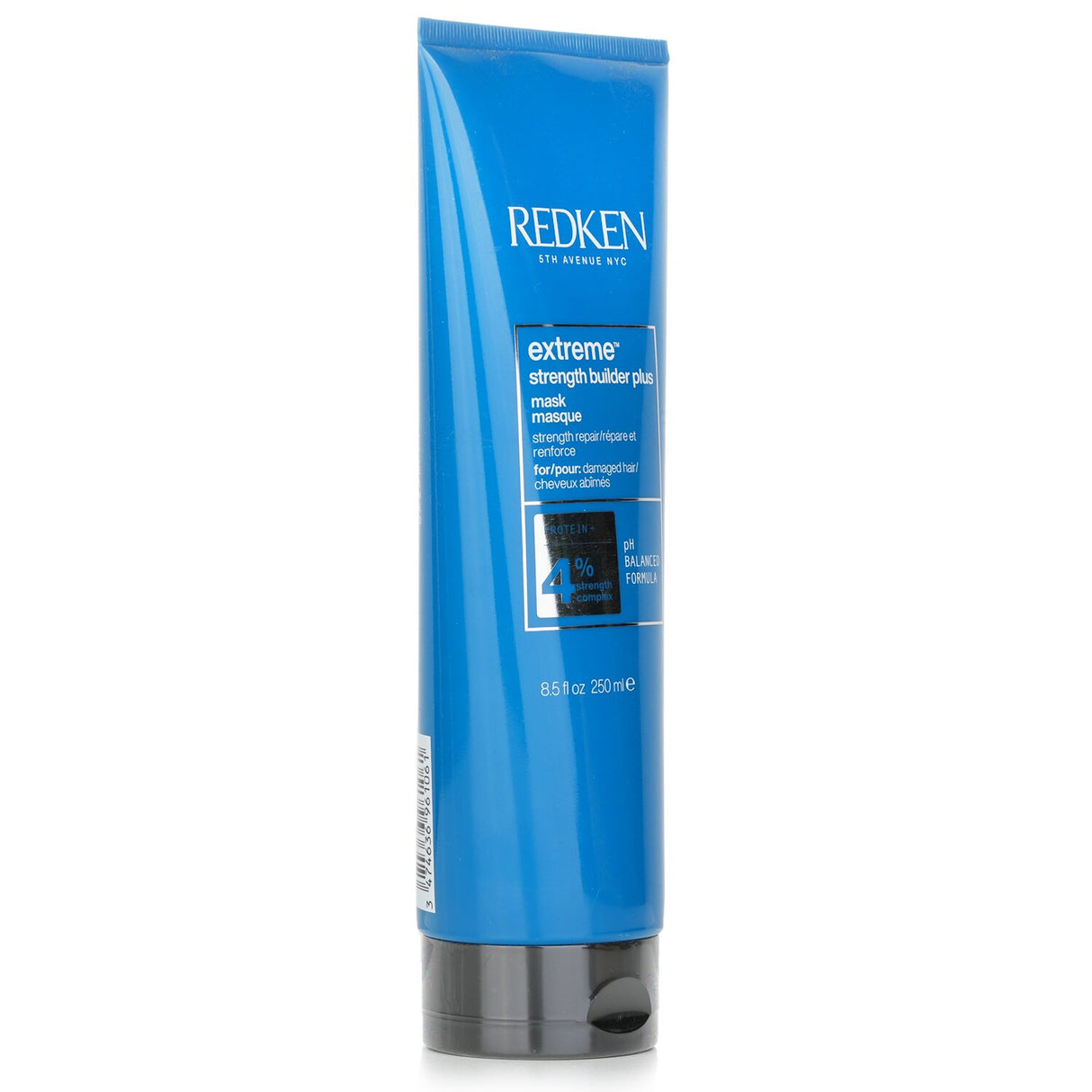 Redken Extreme Strength Builder Plus Mask for damaged hair, rich formula repairs, hydrates, and strengthens from root to tip.