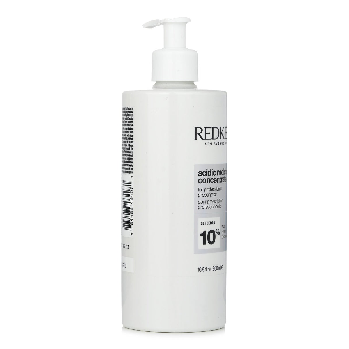 Redken Acidic Moisture Concentrate treatment for damaged hair, enriched with 10% Glycerin for deep hydration and frizz control.