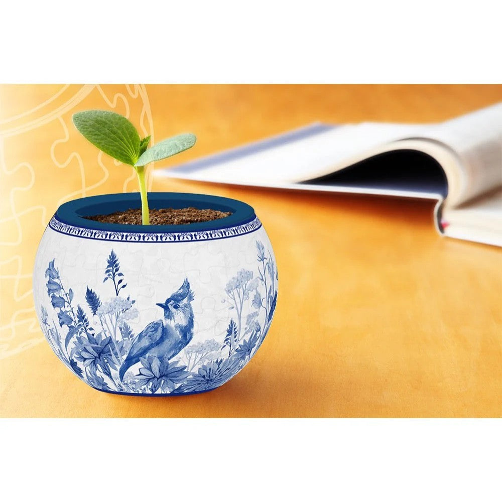 Puzzle - 3D - Flowerpot - Oriental Birds