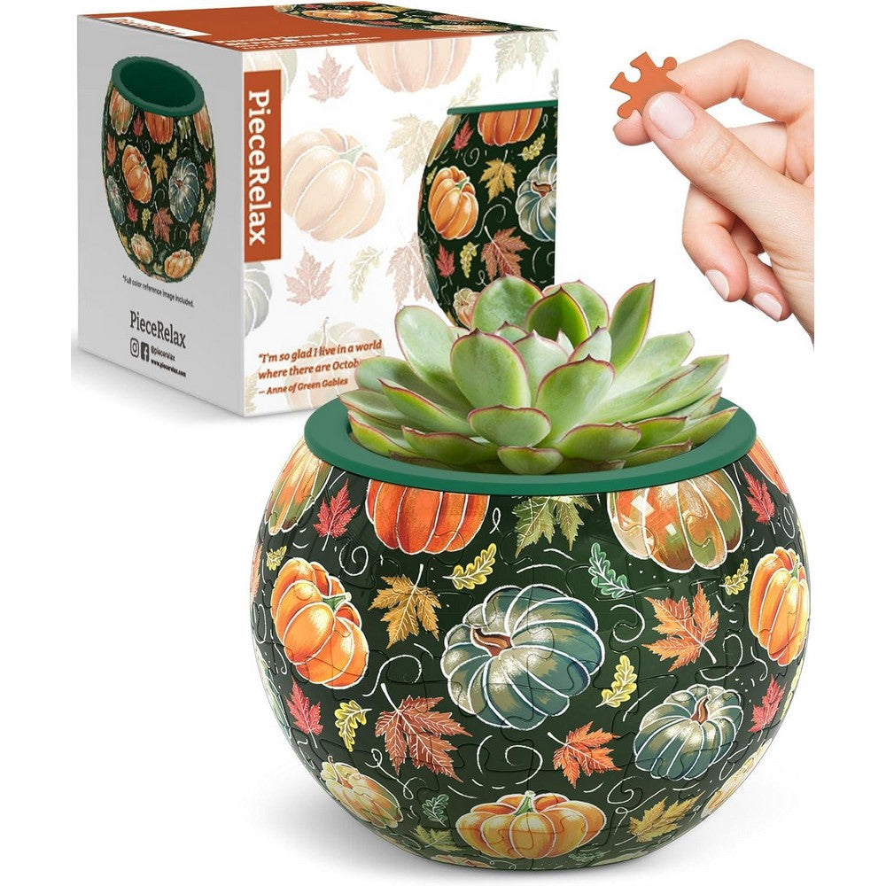 Puzzle - 3D - Flowerpot - Pumpkin Season