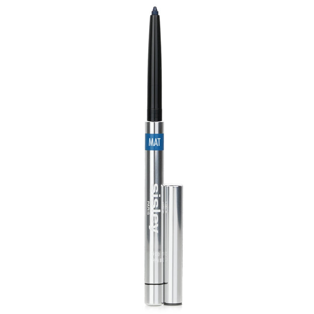 Waterproof retractable eyeliner in #5 Matte Peacock, with creamy texture for intense color and skin-nourishing ingredients.