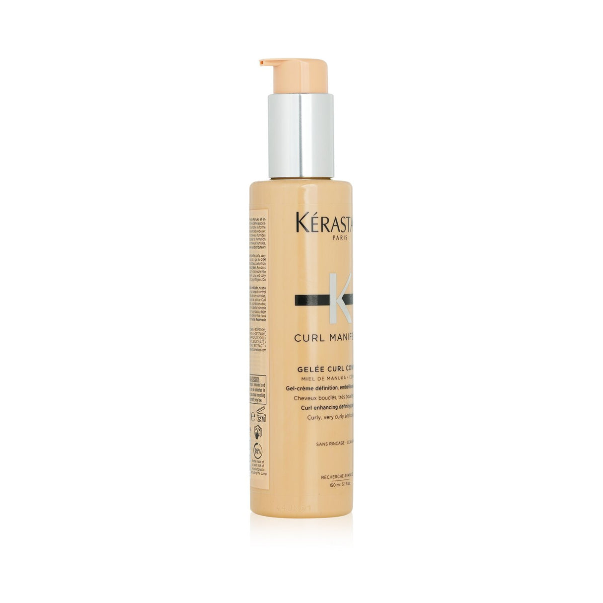 Kerastase Curl Cream Gel for curly hair, enriching with Manuka Honey for soft, defined curls and 24-hour frizz control.