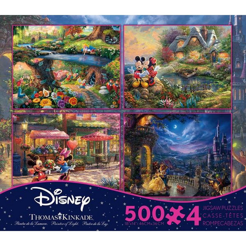 Ceaco - Kinkade Disney 500 Piece 4-In-1 #5 - Jigsaw Puzzle