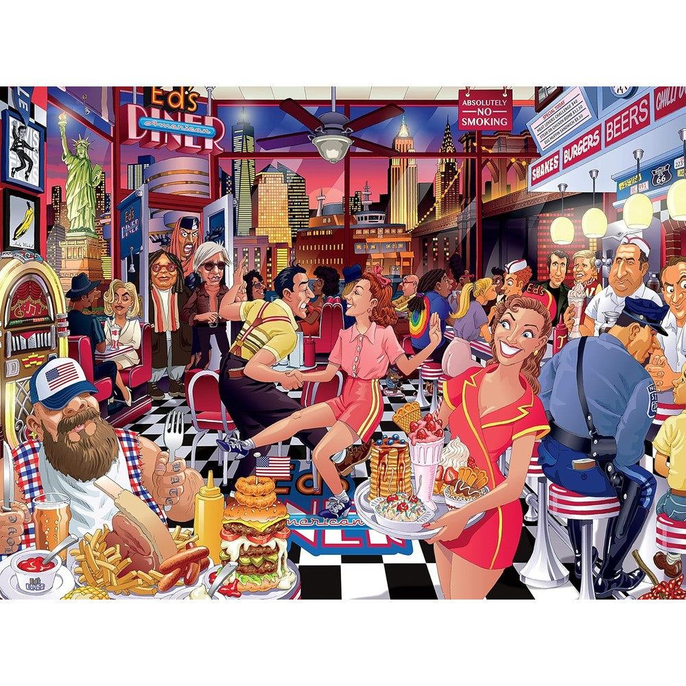 Puzzle - Ceaco - Funny Faces Usa 550Pc