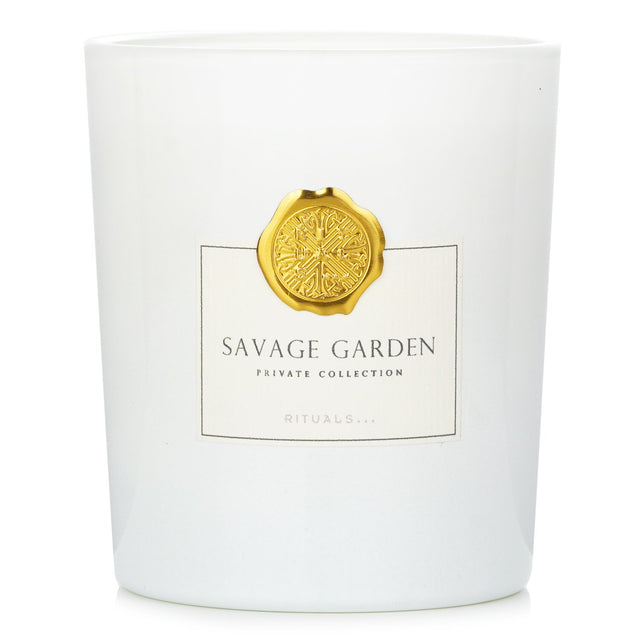 Luxurious scented candle in champagne glass, infused with clary sage for 60 hours of tranquil ambiance.