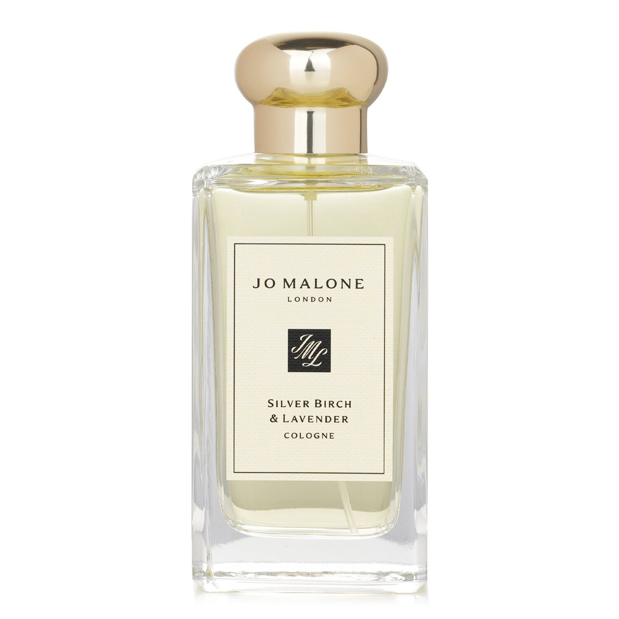 Elegant Jo Malone Silver Birch & Lavender cologne in a luxurious gift box, blending grapefruit, lavender, and birch notes.