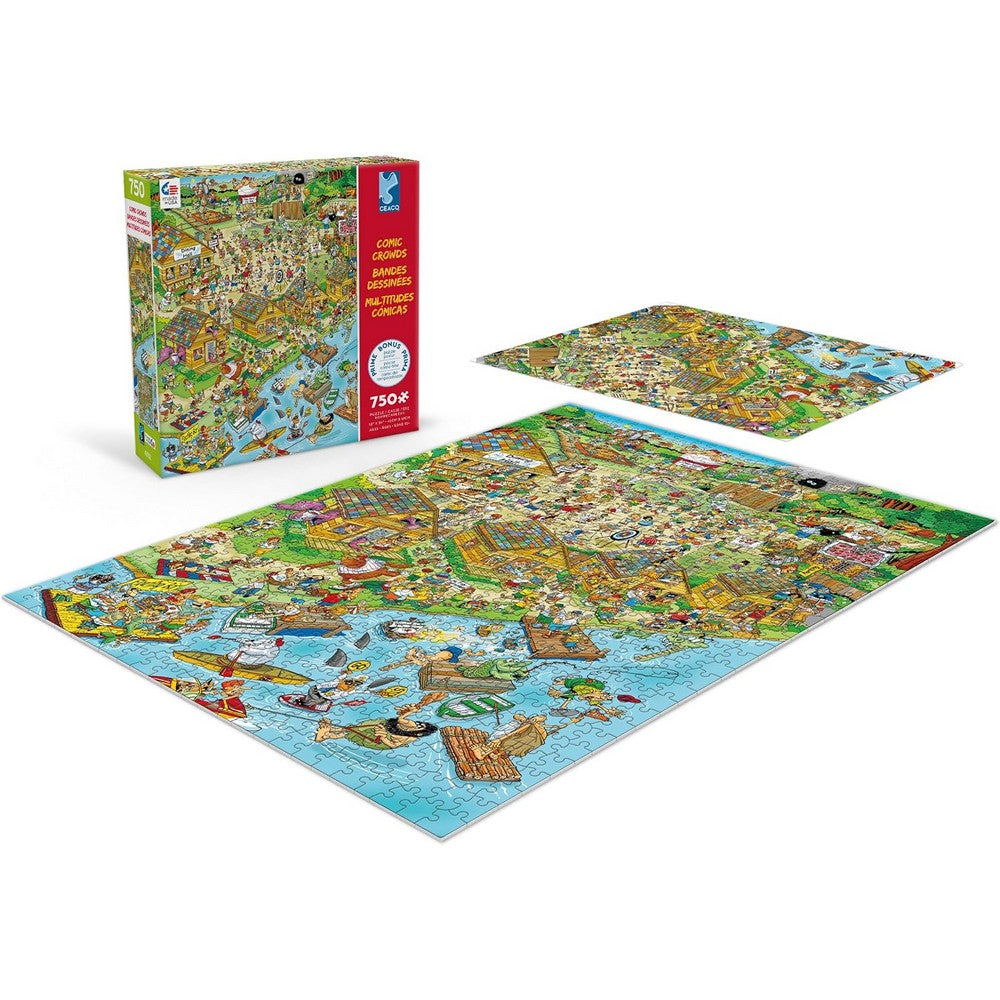 Puzzle - Ceaco - Comic Crowds Campsite 750Pc