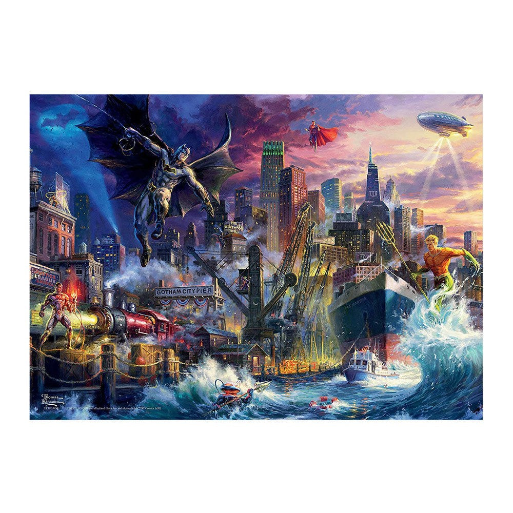 Ceaco - Kinkade Dc Justice League 1000 - Jigsaw Puzzle