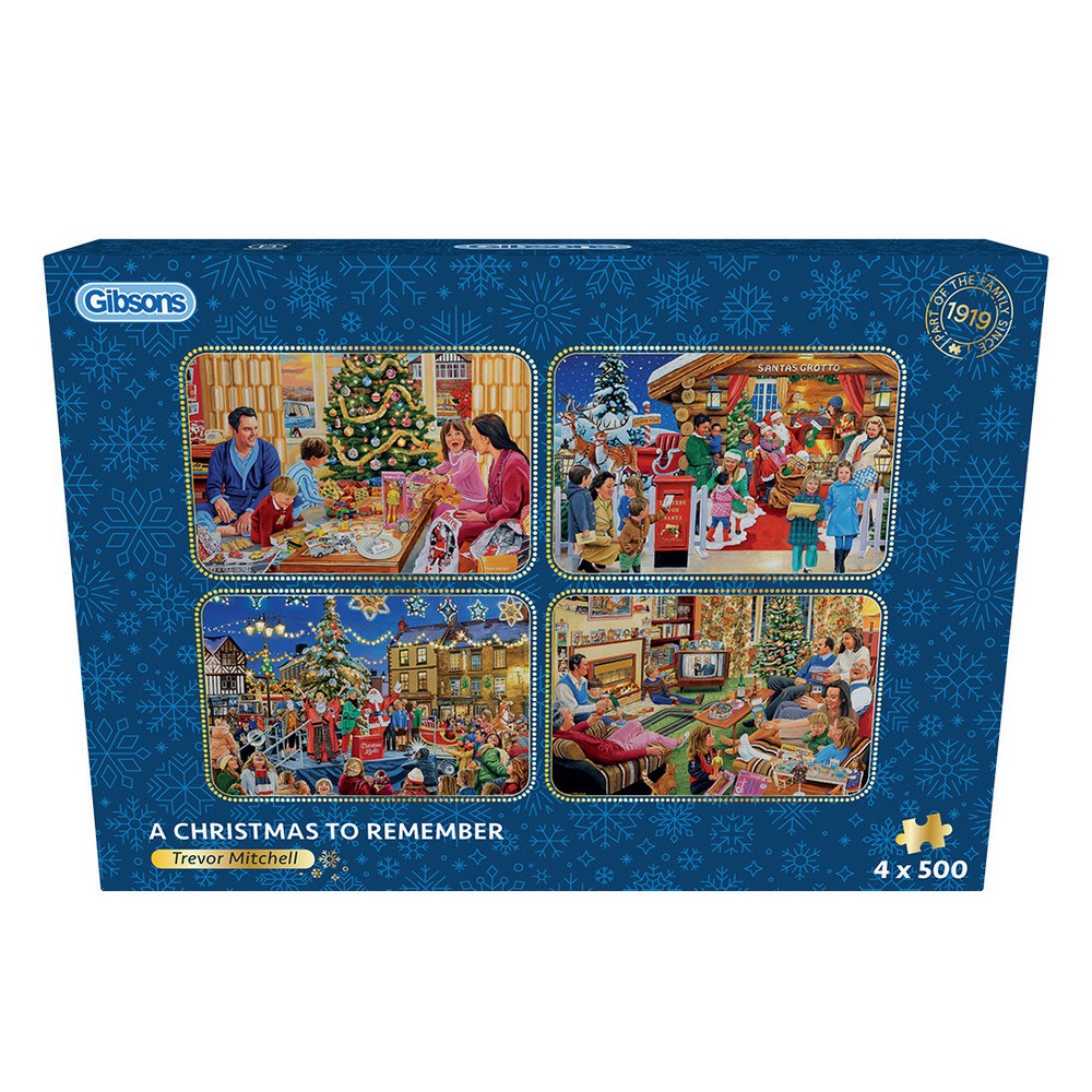 Puzzle - Gibsons - Christmas To Remember 4 X 500P