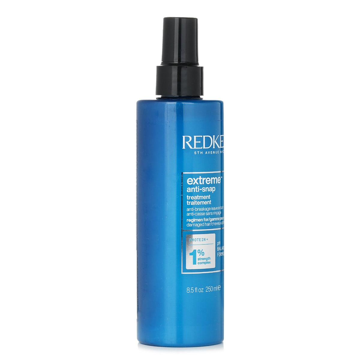 Redken Extreme Anti-Snap Leave In Treatment for damaged hair, featuring amino acids, arginine, and heat protection.