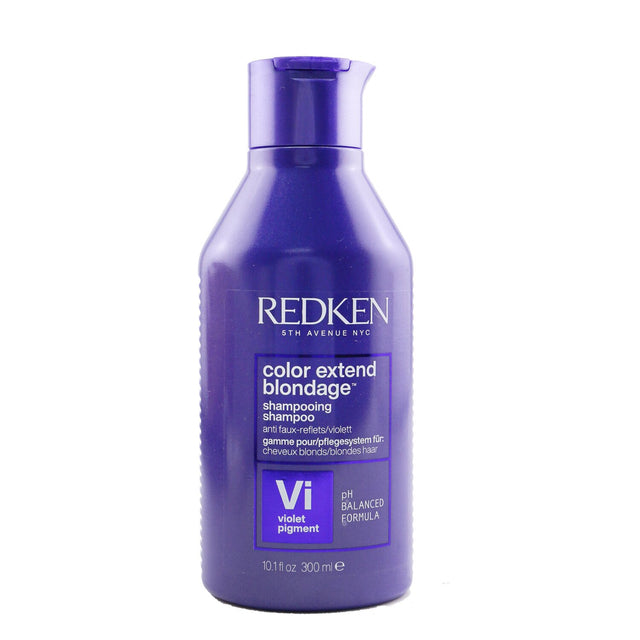 Redken Color Extend Blondage Violet Pigment Shampoo for blonde hair, 300ml, tones brassiness and adds softness.