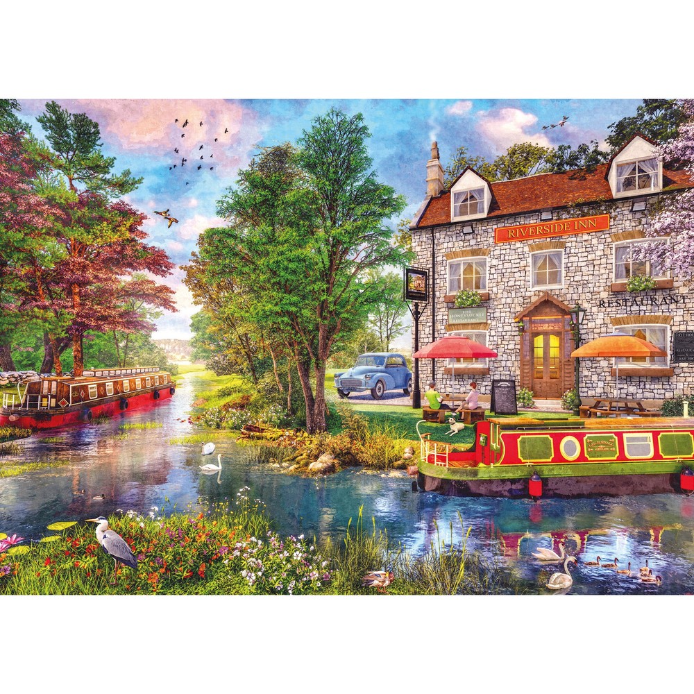 Gibsons - Riverside Inn 1000 Piece - Jigsaw Puzzle