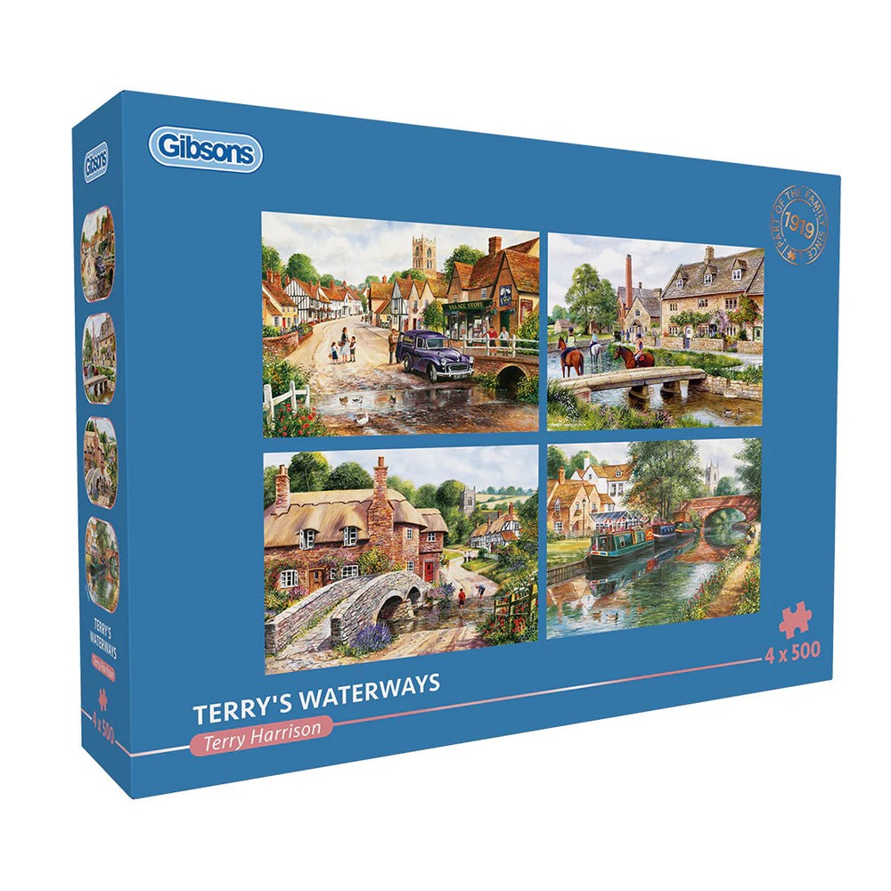 Gibsons - Terry's Waterways 4X500Pc - Jigsaw Puzzle