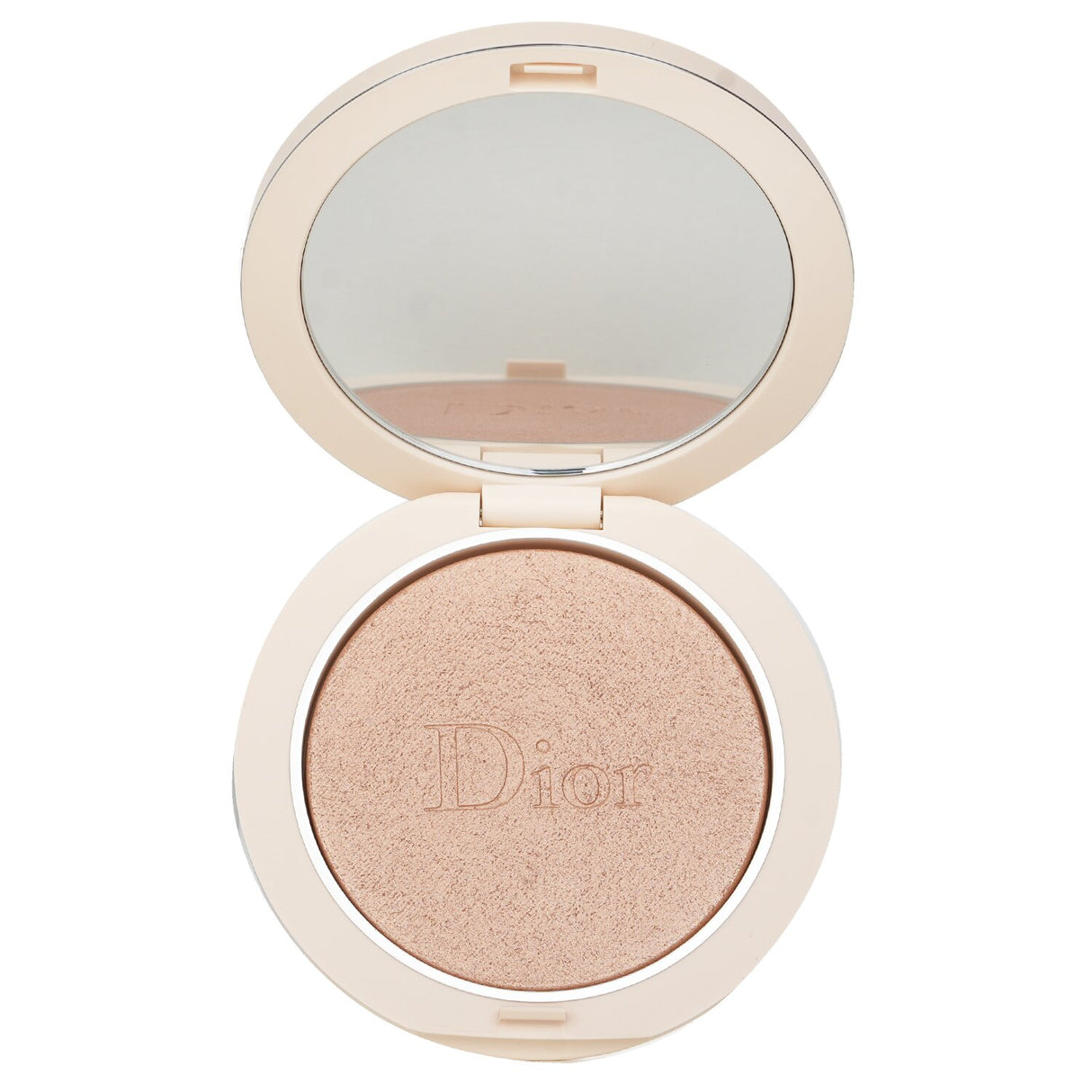 Christian Dior's highlighting powder in #01 Nude Glow offers radiant, multi-dimensional glow with 95% natural-origin pigments.