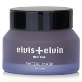 Elvis + Elvin Facial Mask in a 50ml tube, featuring botanical extracts for hydration and a soothing lilac fragrance.