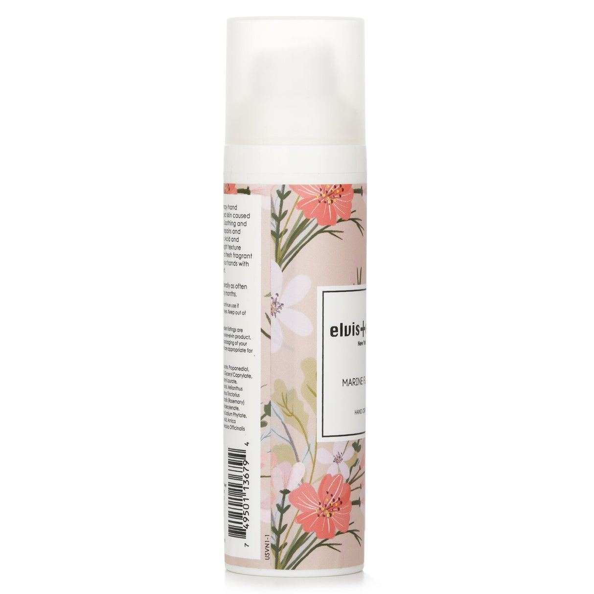 Luxurious 75ml Marine Floral hand cream with hyaluronic acid for ultra-smooth, nourished hands; non-greasy, soothing aroma.