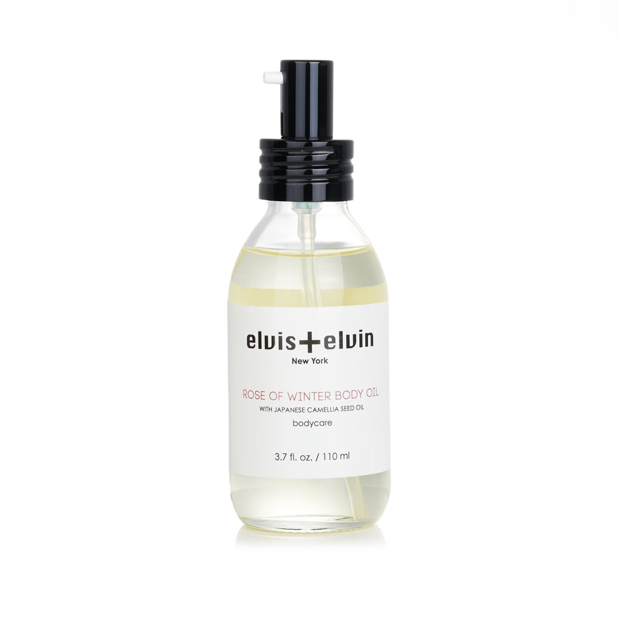 Luxurious 110ml body oil with a blend of Camellia, Pomegranate, and Almond oils for hydration and rejuvenation.
