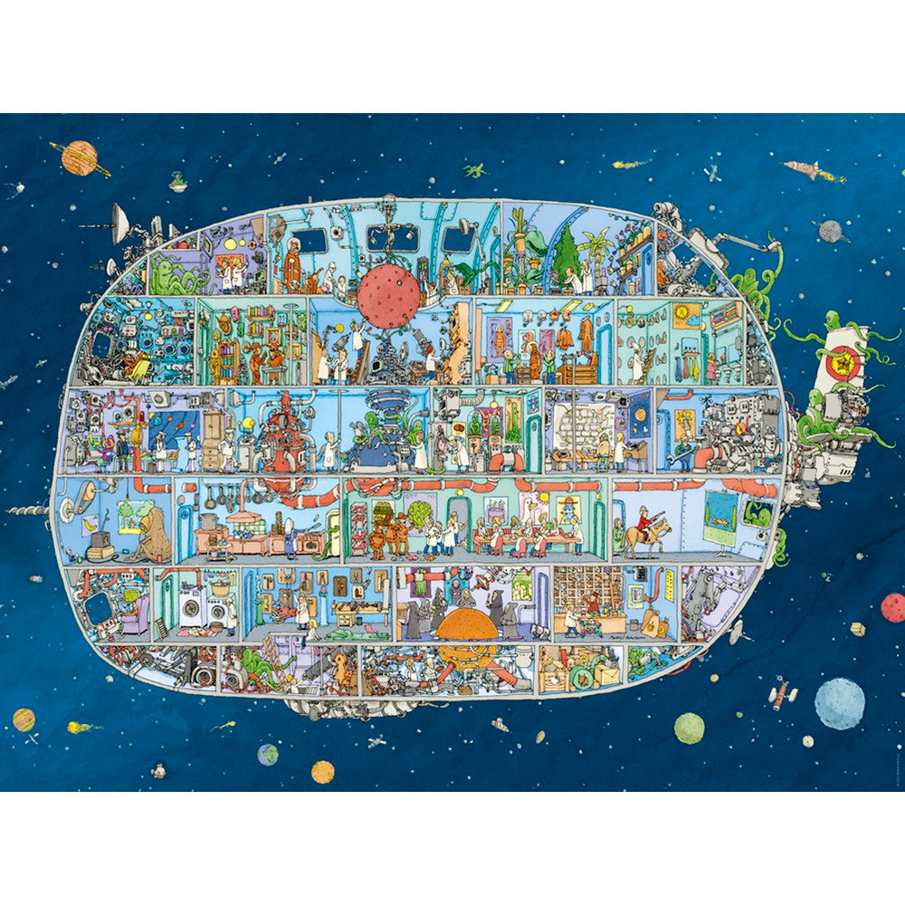 Puzzle - Heye - Triangular Box - Adolfsson Spaceship 1500Pc
