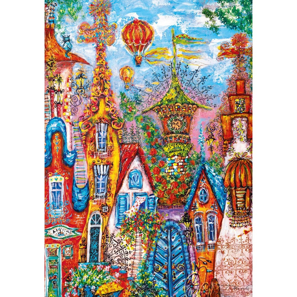 Puzzle - Heye - Charming Village Blue Gate 500