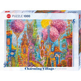 Puzzle - Heye - Charming Village; Pink Trees