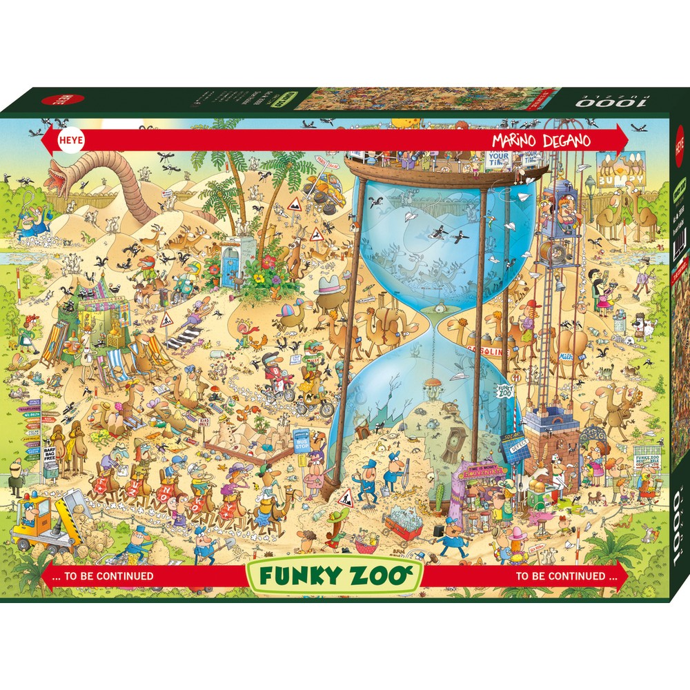 Heye - Funky Zoo Desert Habitat 1000P - Jigsaw Puzzle