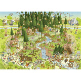 Heye - Funky Zoo; Black Forest 1000 Piece - Jigsaw Puzzle