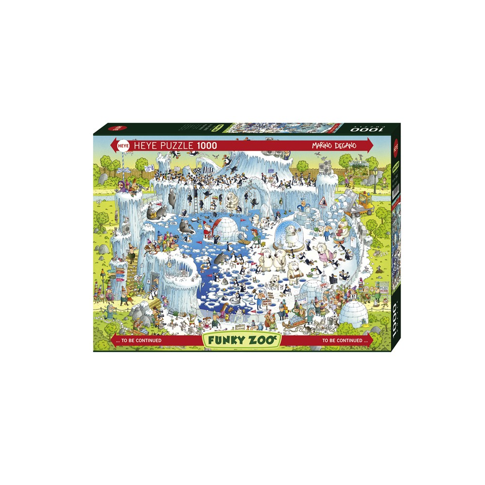 Heye - Funky Zoo;Polar Habitat 1000 Piece - Jigsaw Puzzle