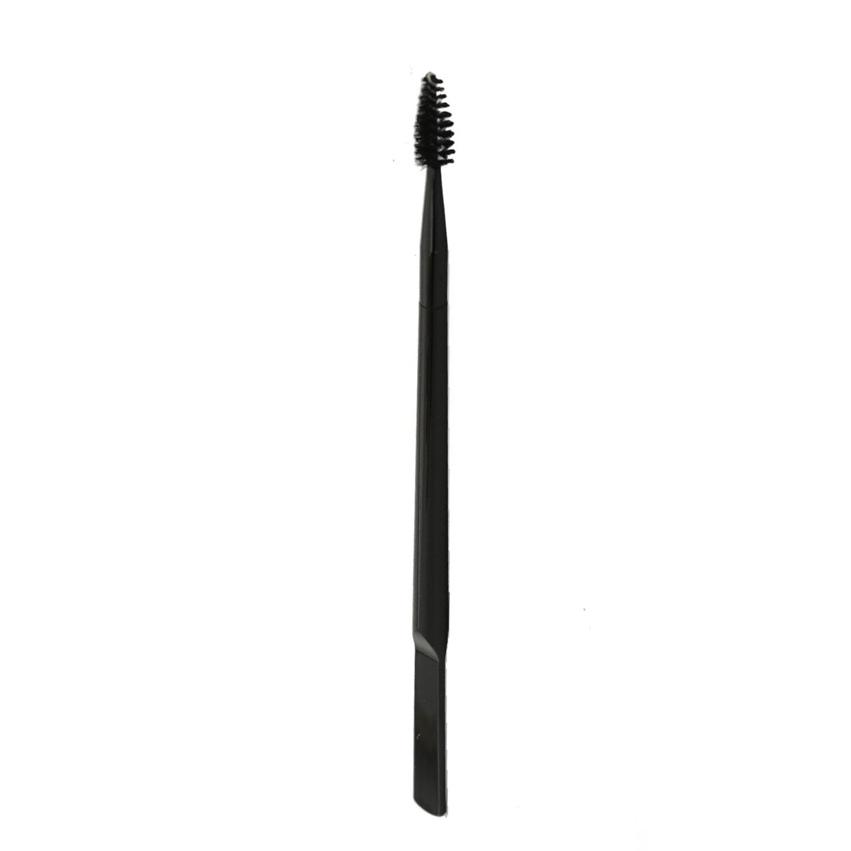 Dual-ended brow tool featuring a spoolie and spatula for effortless styling and precise application of brow wax.