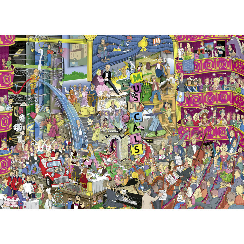 Puzzle - Heye - Triangular Box -  Lyon; Best Of Musicals 1000Pc