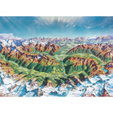 Puzzle - Heye - Map Art Alpine Mtd Wld 2000Pc