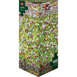 Puzzle - Heye - Triangular Box - Mordillo; Crazy World Cup 4000