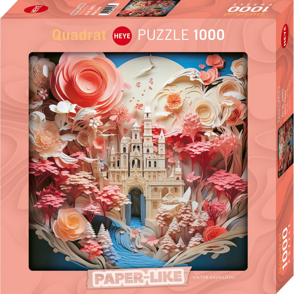 Heye - Paper-Like White Castle 1000 Piece - Jigsaw Puzzle