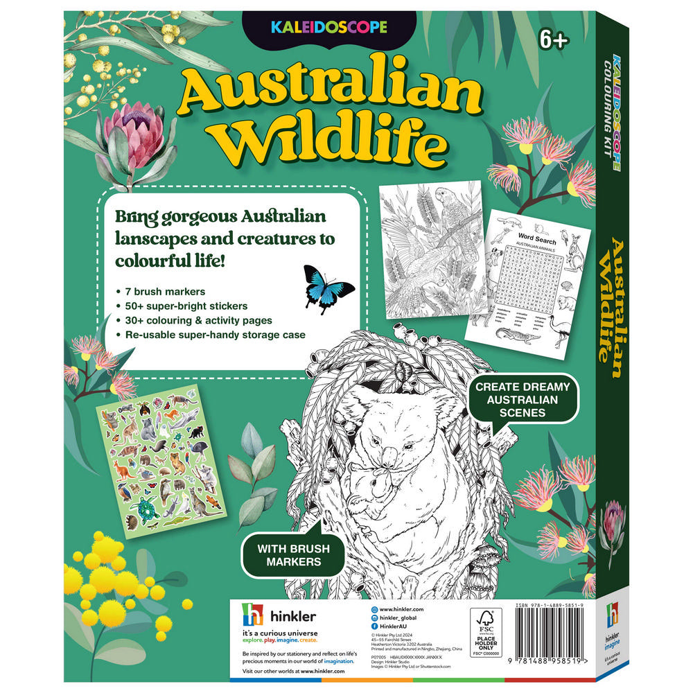 Australian Wildlife Colouring
