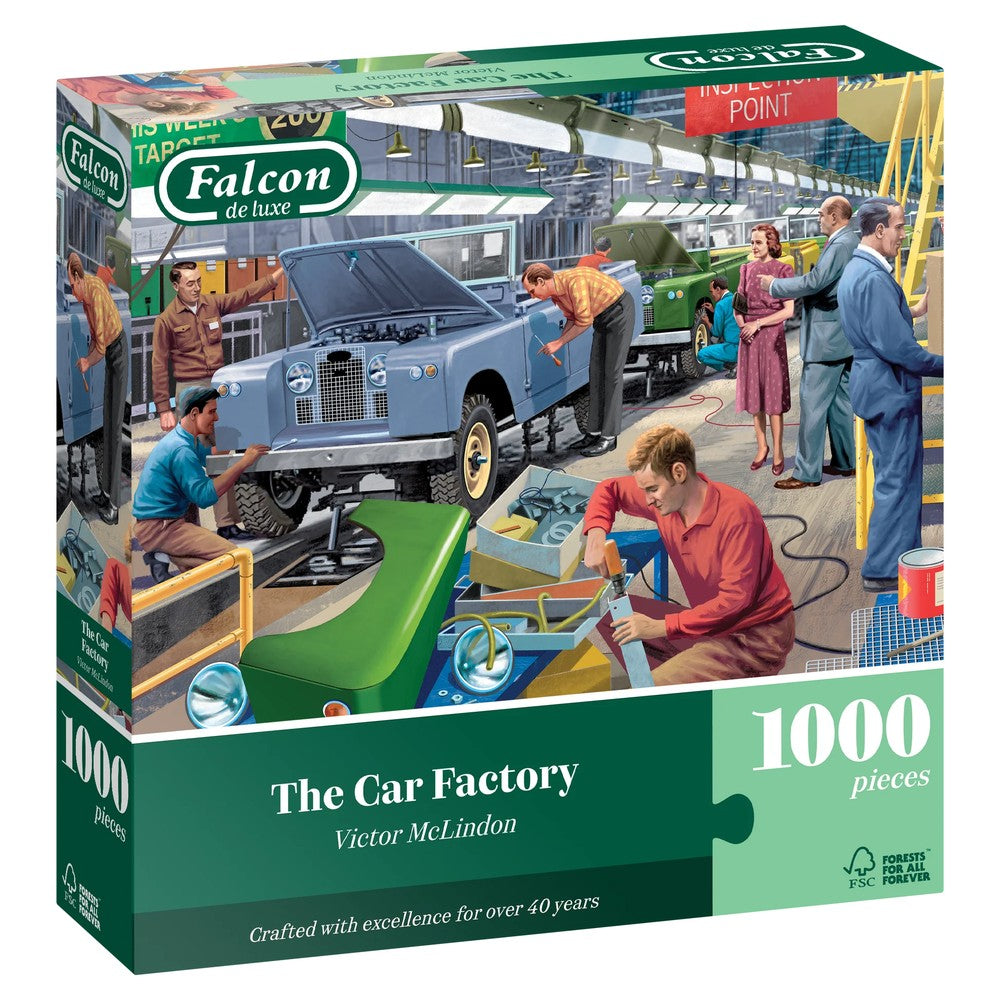 Jumbo - The Car Factory 1000 Piece - Jigsaw Puzzle