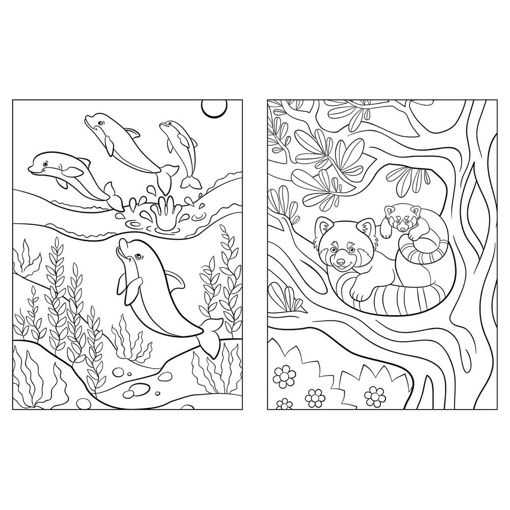 1000 Stickers & Colour Animals