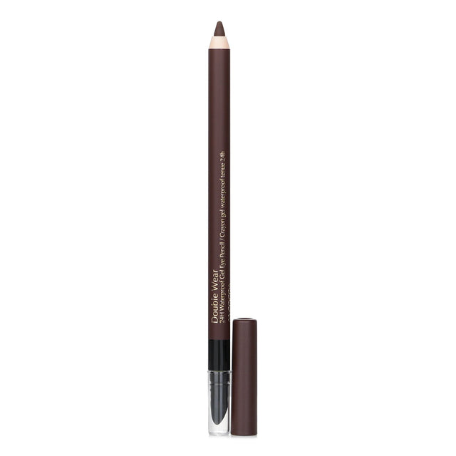 Waterproof gel eye pencil in Cocoa, featuring a smudger tip for precision and effortless blending; perfect for sensitive eyes.