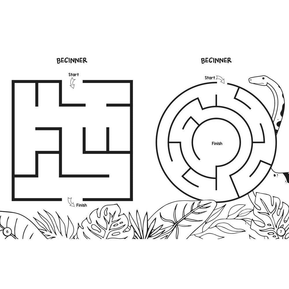 Dinosaur Colouring & Mazes